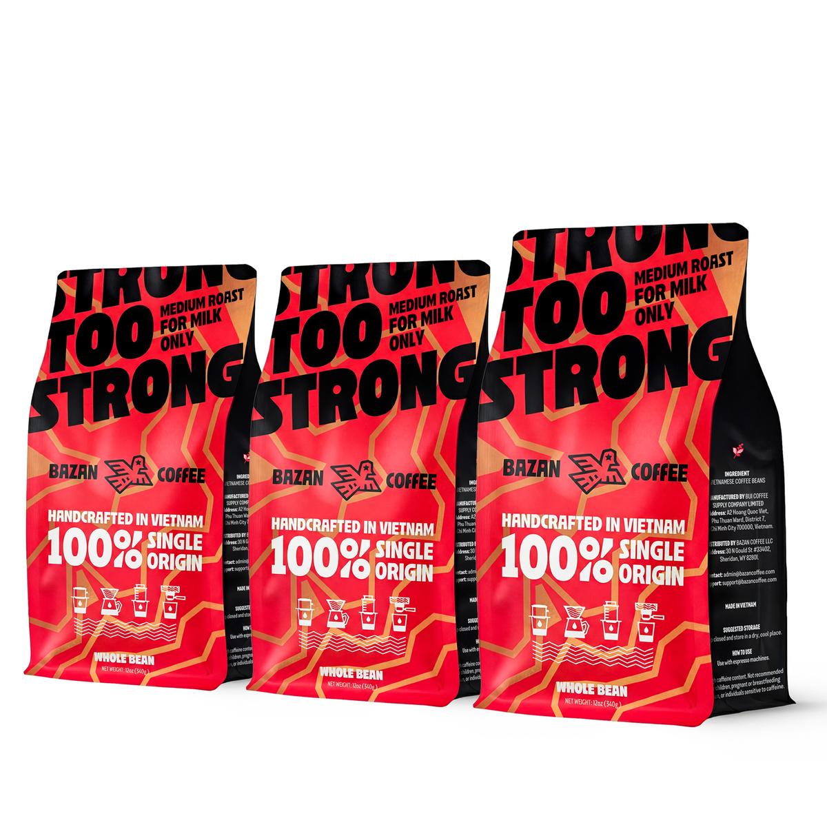 Too Strong, Premium Vietnamese Robusta, Espresso Roast