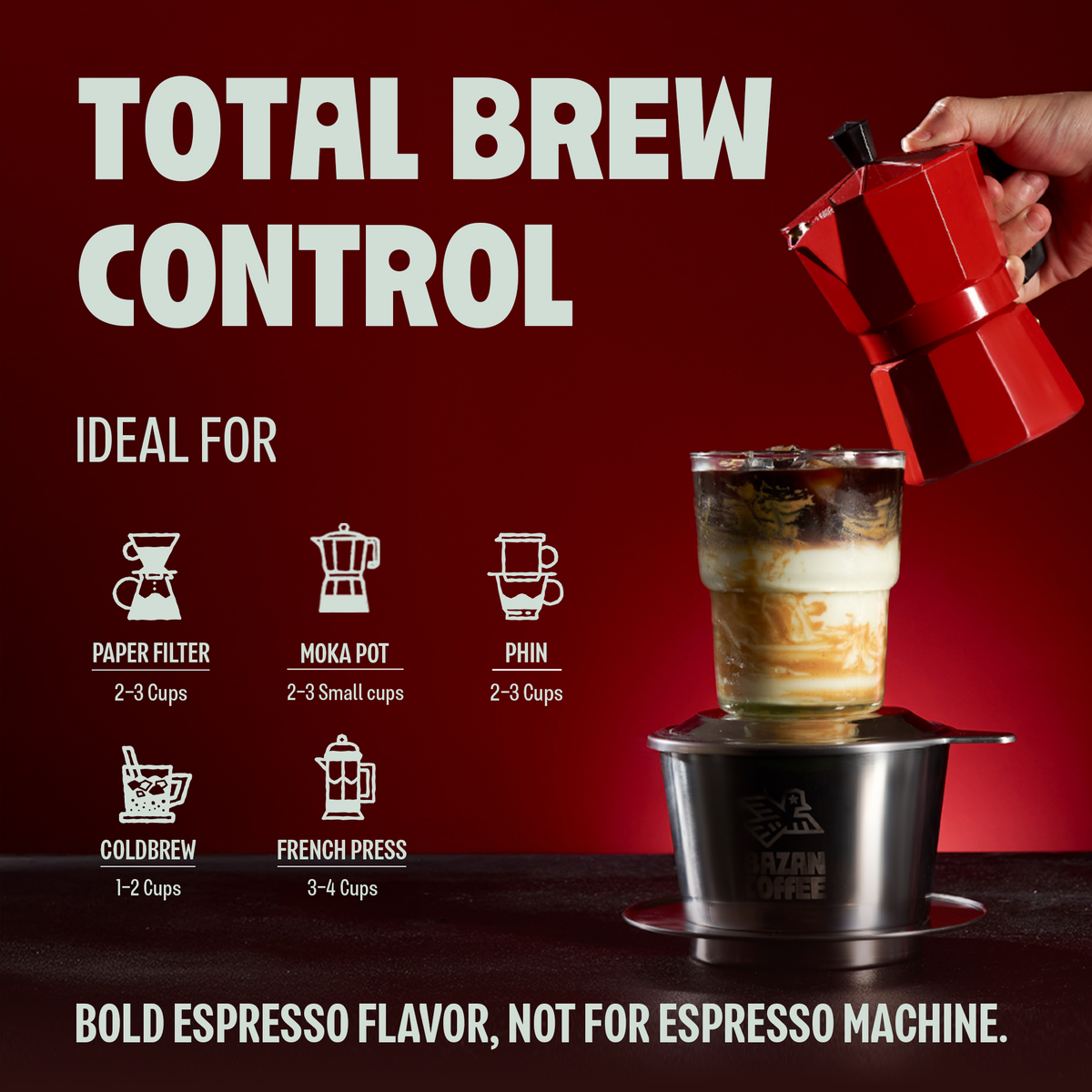 Overnight, Premium Strong Vietnamese Blend, Ground