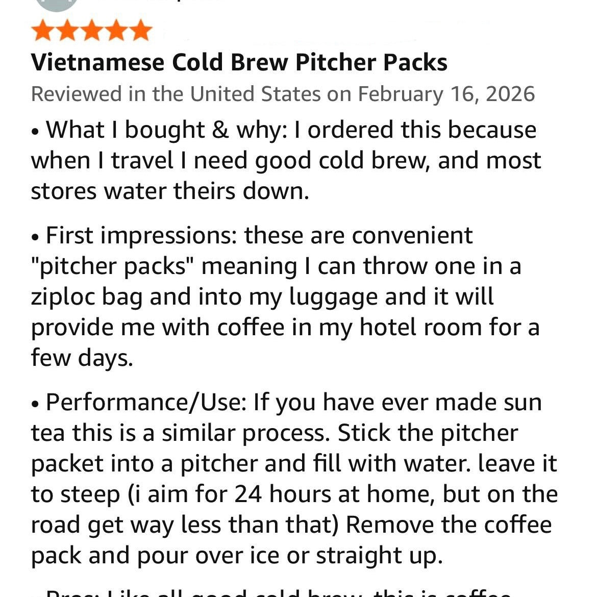 STRONG COLD BREW, Premium Vietnamese Robusta, Pitcher Pack