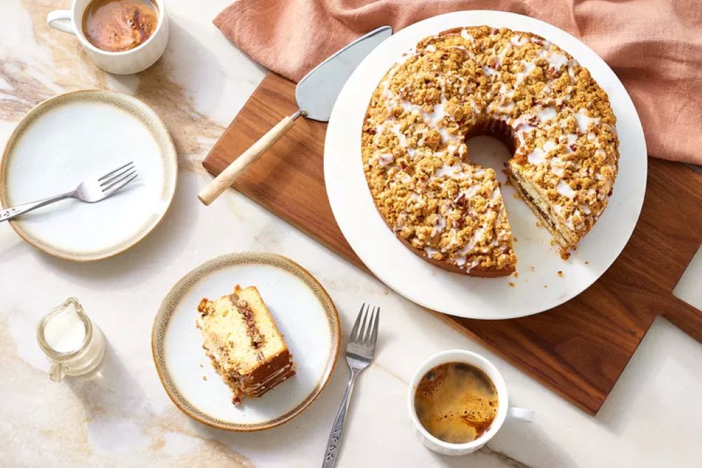 Rich, Tangy, and Irresistibly Moist: The Ultimate Sour Cream Coffee Cake Recipe – Perfectly Paired with Bazan Coffee