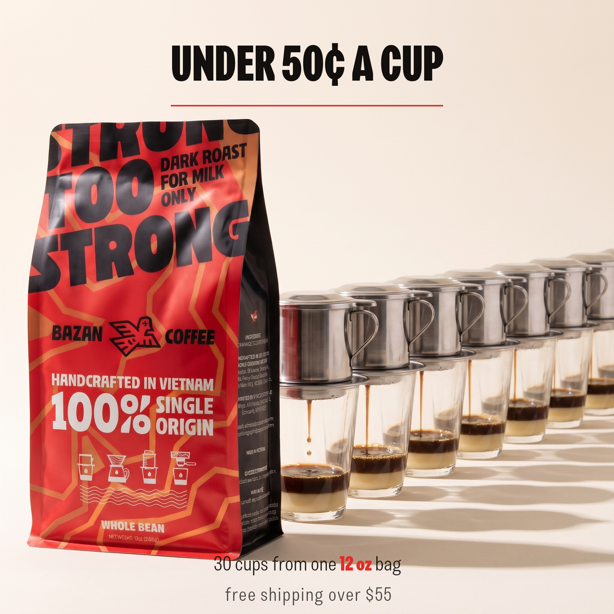 Too Strong, Premium Vietnamese Robusta, Dark Roast