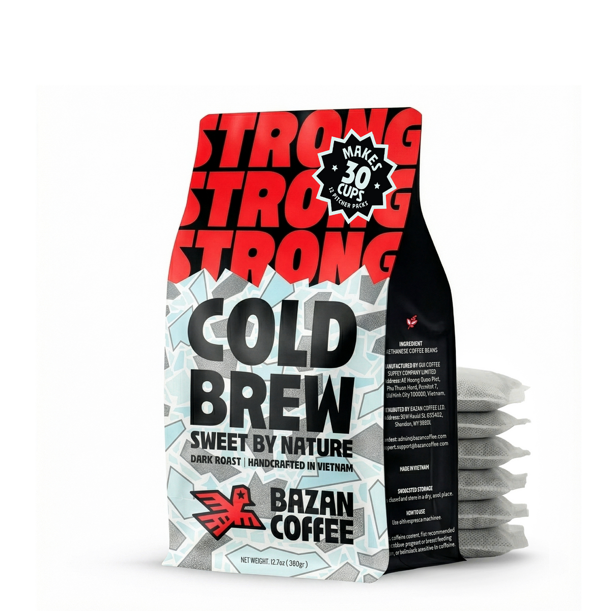 STRONG COLD BREW, Premium Vietnamese Robusta, Pitcher Pack