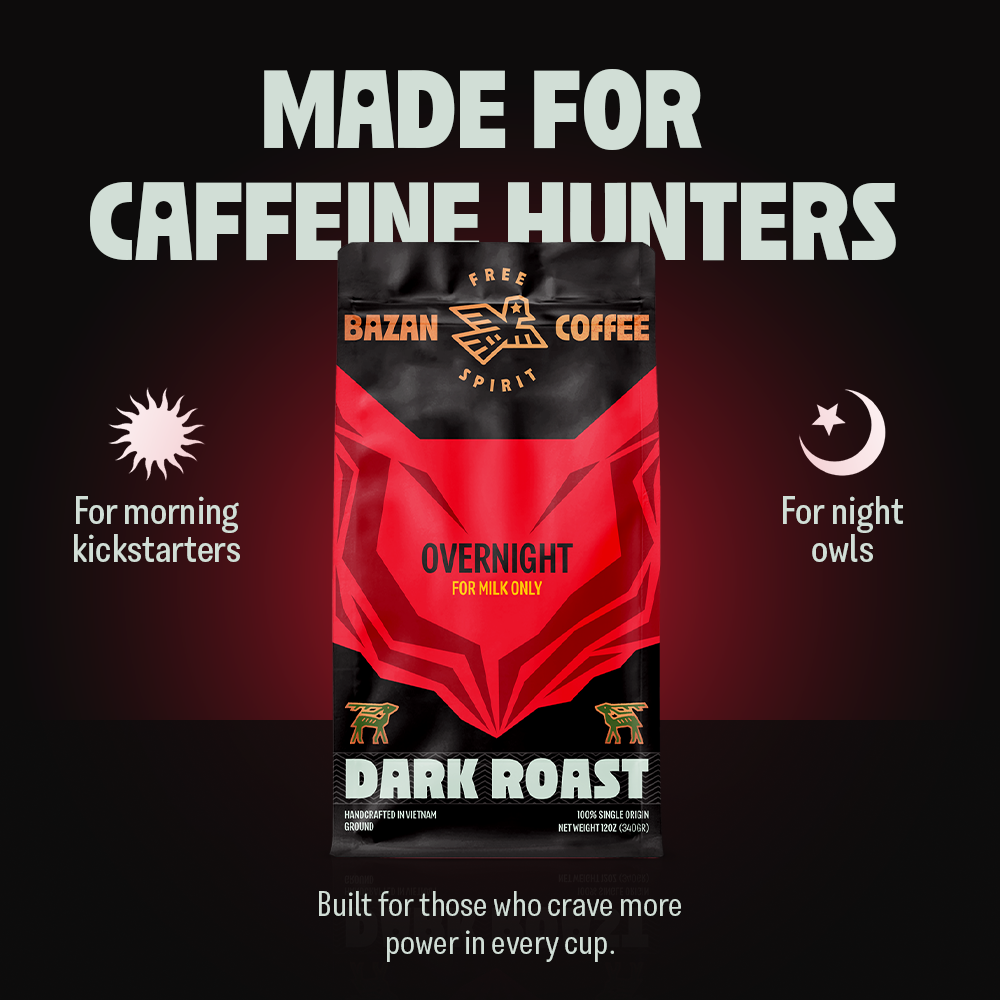 Overnight, Premium Strong Vietnamese Blend, Ground