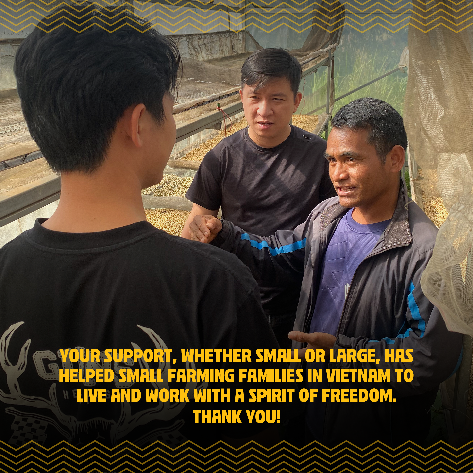 Special Vietnamese Blend, Ground, Strong And Not Bitter, Fruity and Floral Aroma