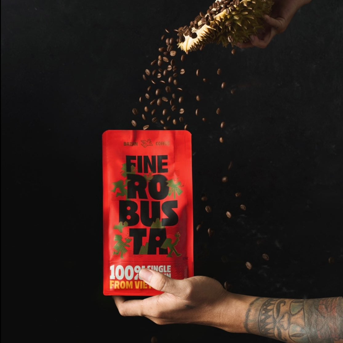 Experience Fine Robusta from Vietnam – Whole Beans with Exotic Durian, Honey & Caramel Flavors