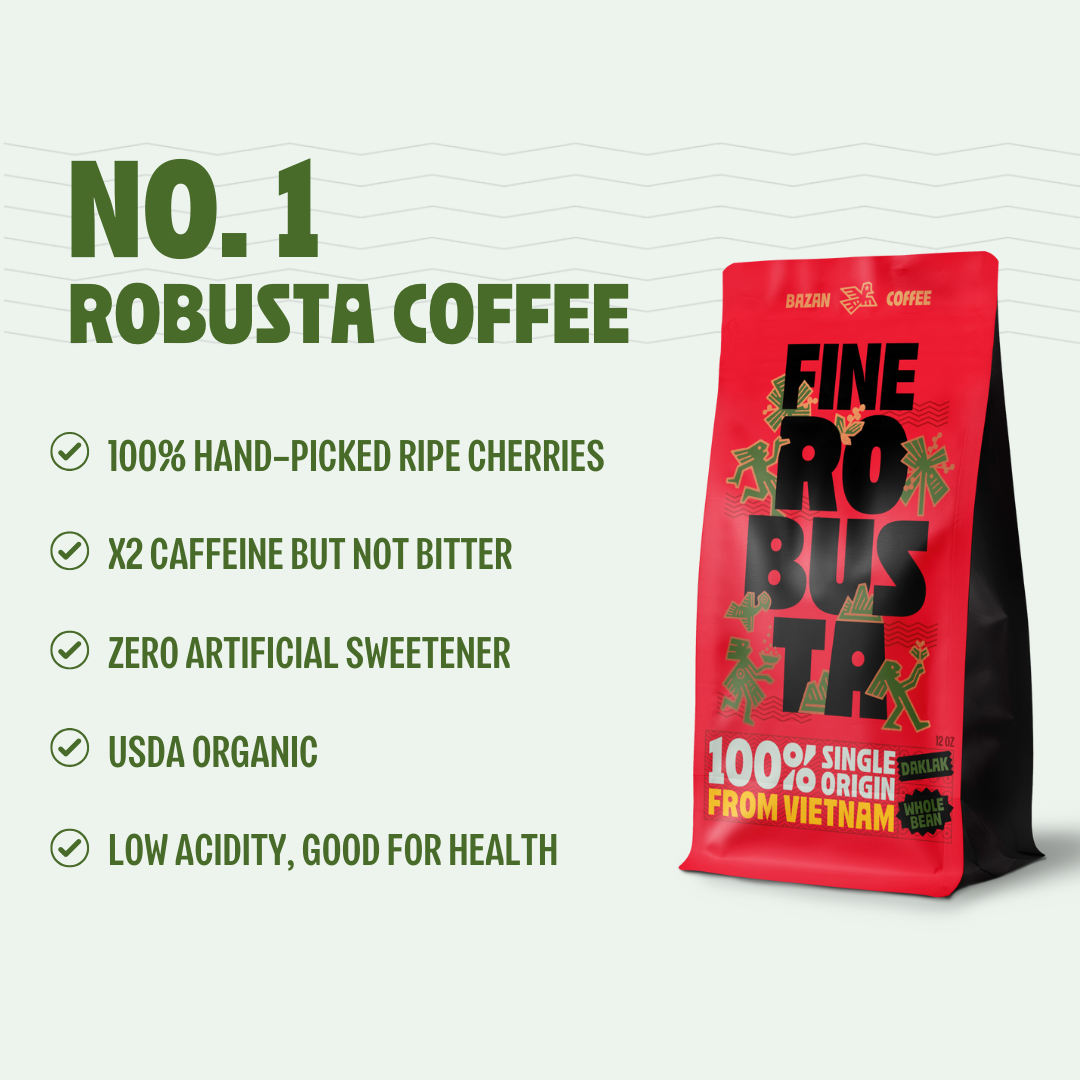 Experience Fine Robusta from Vietnam – Whole Beans with Exotic Durian, Honey & Caramel Flavors