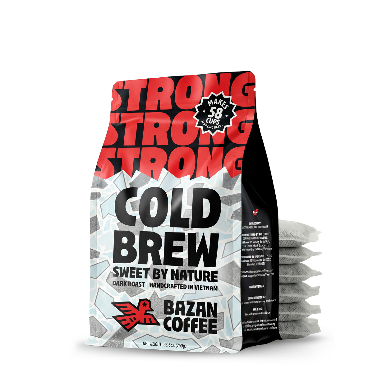 STRONG COLD BREW, Premium Vietnamese Robusta, Pitcher Pack