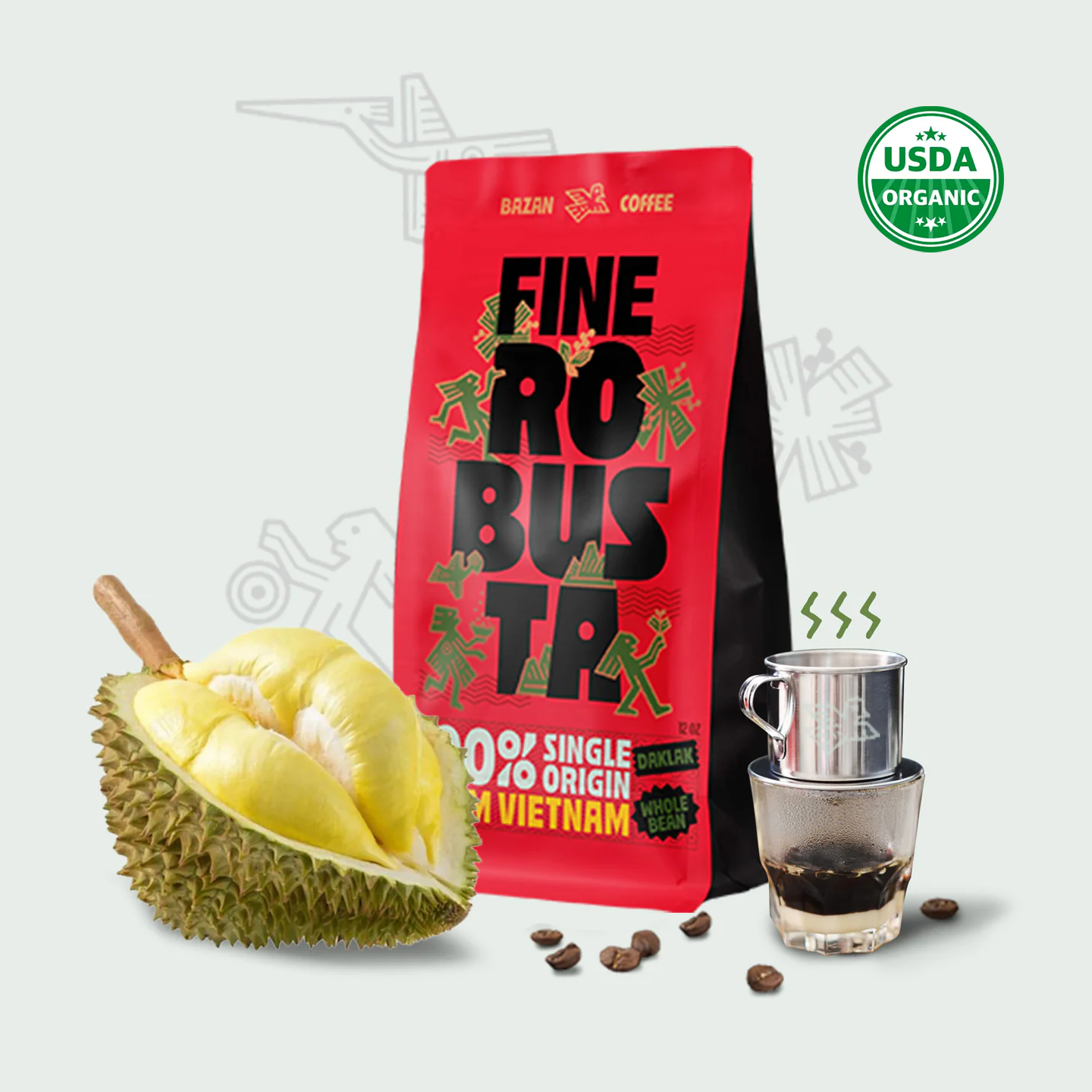 Experience Fine Robusta from Vietnam – Whole Beans with Exotic Durian, Honey & Caramel Flavors